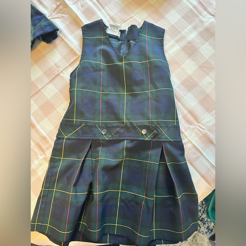 Plaid Hunter Green Uniform